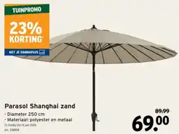 GAMMA Parasol Shanghai zand aanbieding