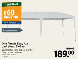 GAMMA One Touch Easy Up partytent aanbieding