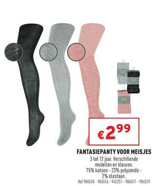 Trafic Fantasiepanty Voor Meisjes aanbieding