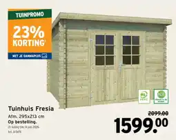 GAMMA Tuinhuis Fresia Op bestelling. aanbieding