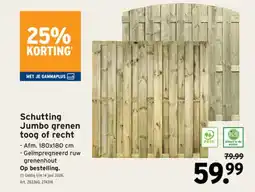 GAMMA Schutting Jumbo grenen toog of recht aanbieding