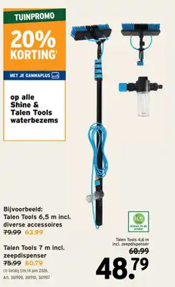 GAMMA Op alle shine & talen tools waterbezems aanbieding