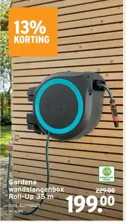 GAMMA Gardena wandslangenbox Roll-Up 35 m aanbieding