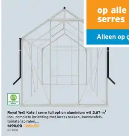 GAMMA Royal Well Kate I serre full option aluminium wit 3,67 m² aanbieding