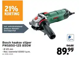 GAMMA Bosch haakse slijper pws850-125 850w aanbieding