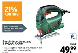 GAMMA Bosch decoupeerzaag PST650 500W aanbieding
