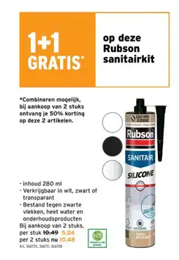 GAMMA Op deze rubson sanitairkit aanbieding