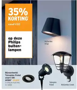 GAMMA Op deze philips buiten- lampen aanbieding