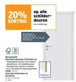 GAMMA Deurblad tubespaan aanbieding