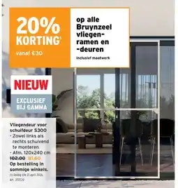 GAMMA Vliegendeur voor schuifdeur $300 aanbieding