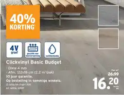 GAMMA Clickvinyl Basic Budget aanbieding