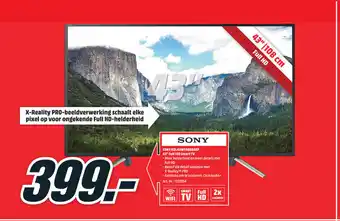 MediaMarkt Sony KDL43WF550BAEP aanbieding