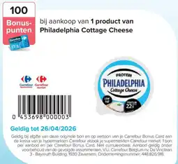 Carrefour Protein Philadelphia Cottage Cheese aanbieding