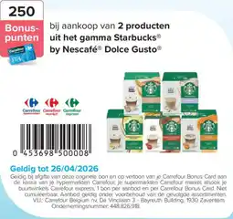 Carrefour Starbucks aanbieding