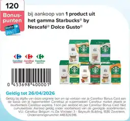 Carrefour Starbucks aanbieding