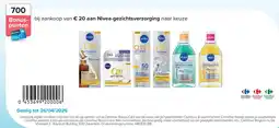 Carrefour Nivea Gezichtsverzorging aanbieding