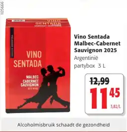 Colruyt Vino Sentada Malbec-Cabernet Sauvignon 2025 aanbieding
