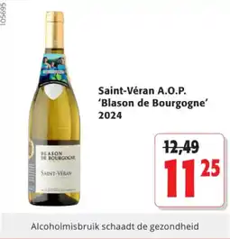Colruyt Saint-Véran A.O.P. 'Blason de Bourgogne' 2024 aanbieding