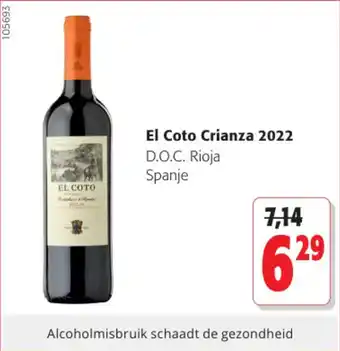 Colruyt El Coto Crianza 2022 aanbieding
