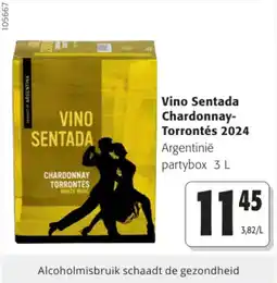 Colruyt Vino Sentada Chardonnay- Torrontés 2024 aanbieding