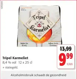 Colruyt Tripel Karmelie 8.4 % vol aanbieding