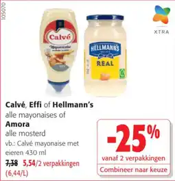 Colruyt Calvé, Effi of Hellmann's of Amora aanbieding