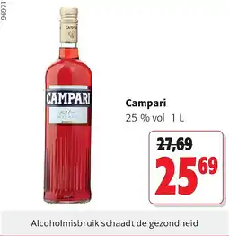 Colruyt Campari 25 % vol 1 L aanbieding