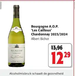 Colruyt Bourgogne A.O.P. ‘Les Cailloux’ Chardonnay 2023/2024 aanbieding