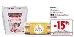 Colruyt Ferrero Raffaello 230 g aanbieding