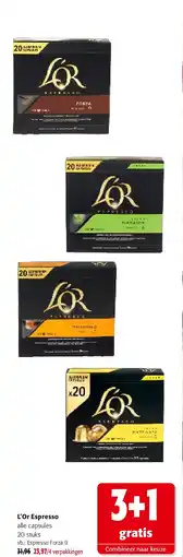 Colruyt L’Or Espresso Espresso Forza 9 aanbieding