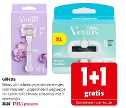 Colruyt Gillette ComfortGlide Breeze scheermes met 2 opzetmesjes aanbieding