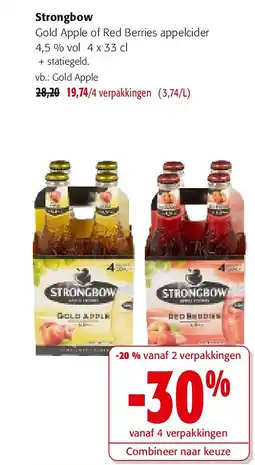 Colruyt Strongbow Gold Apple aanbieding