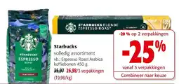 Colruyt Starbucks Espresso Roast Arabica koffiebonen 450 g aanbieding