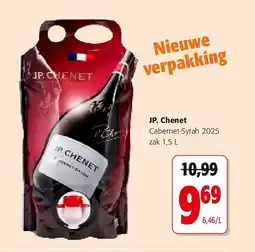 Colruyt JP. Chenet Cabernet-Syrah 2025 zak 1,5 L aanbieding