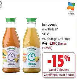 Colruyt Innocent Orange Tutti Frutti aanbieding