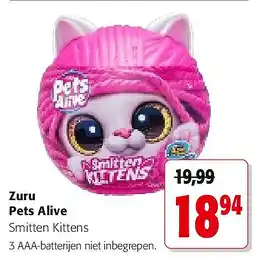 Colruyt Zuru Pets Alive Smitten Kittens aanbieding