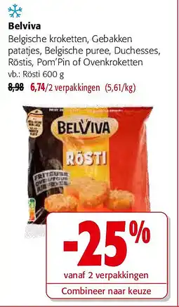 Colruyt Belviva Rösti 600 g aanbieding