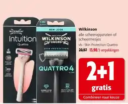 Colruyt Wilkinson Skin Protection Quattro aanbieding