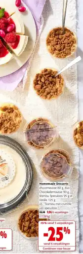 Colruyt Homemade Desserts Tiramisu met crumble van speculoos aanbieding