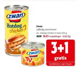 Colruyt Zwan Hotdog Chicken 6 stuks 550 g aanbieding