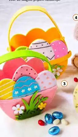 Colruyt Decoris deco mand vilt ei 7,5 x 16 x 16 cm aanbieding