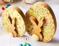 Colruyt Decoris paasdeco ei in hout 2 stuks 2 x 14 x 18 cm aanbieding