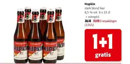 Colruyt Hapkin sterk blond bier 8,5 % vol 6 x 33 cl aanbieding