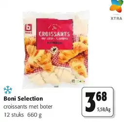 Colruyt Boni Selection croissants met boter 12 stuks 660 g aanbieding