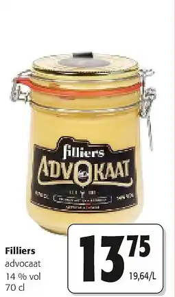 Colruyt Filliers advocaat 14 % vol 70 cl aanbieding