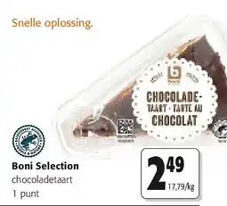 Colruyt Boni Selection chocoladetaart 1 punt aanbieding