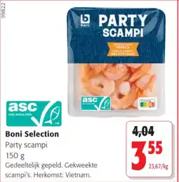 Colruyt Boni Selection Party Scampi aanbieding