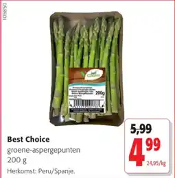 Colruyt Best Choice Groene Aspergepunten aanbieding