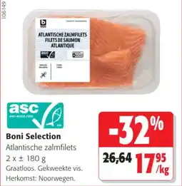 Colruyt Boni Selection Atlantische zalmfilets aanbieding