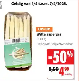 Colruyt Witte Asperges aanbieding